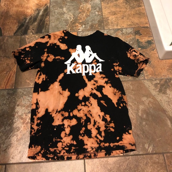 Black Bleached Kappa T-Shirt - Picture 2 of 4